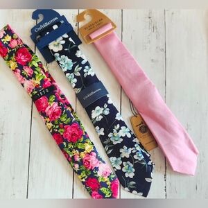 Men's 3 PC 1670/Croft&Barrow/Class Club Gold Label Ties BNWT